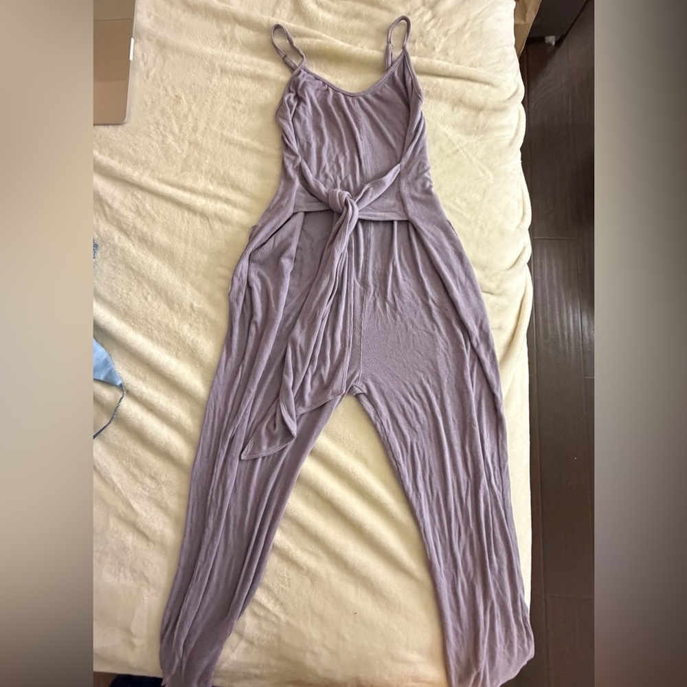 RARE Anthropologie Saturday Sunday Purple Thorpe Jumpsuit